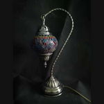Turkish Mosaic Swan Neck Lamp - Multi Colour TL136