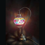 Turkish Mosaic Swan Neck Lamp - Multi Colour TL136