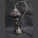 Turkish Mosaic Swan Neck Lamp - Multicolour Flower