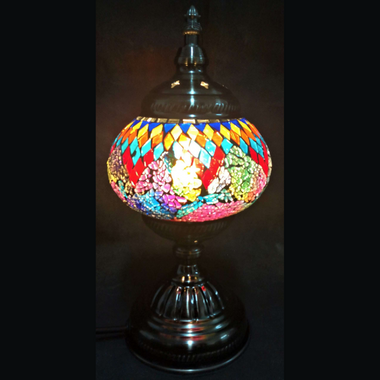 Turkish Mosiac Lamp - Multi Colour Mosaic TL135