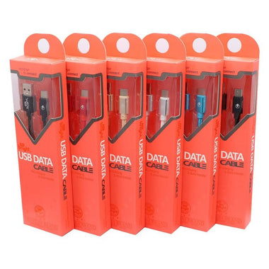 Type C Canvas Fabric Charging Data Cable 1m