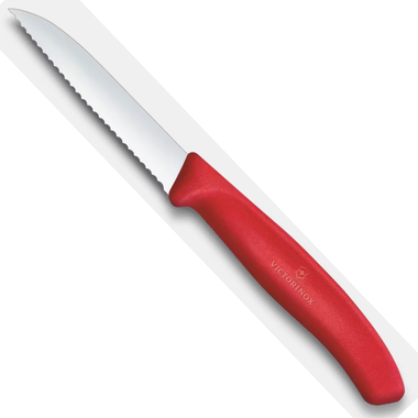 Victorinox Paring Knife Wavy 8cm - Red(New)