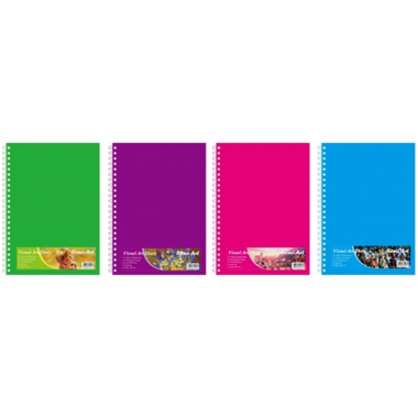 Visual Art Diary A4 - 110gsm Asst Colour Covers