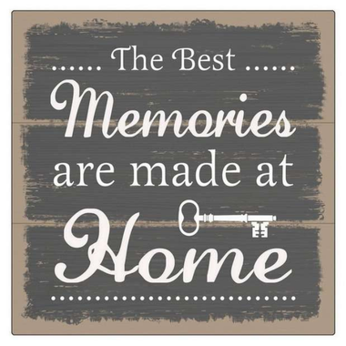 Wall Art - Best Memories (MDF) 40 x 40cm
