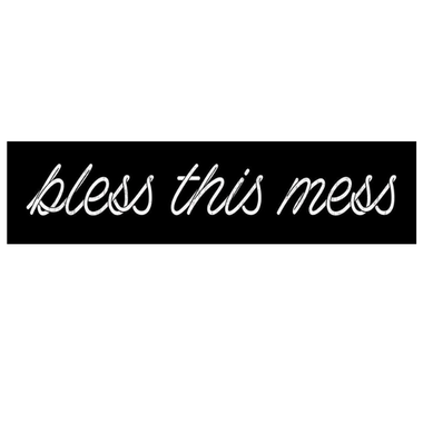 Wall Art - Bless This Mess (MDF) 20 x 80cm