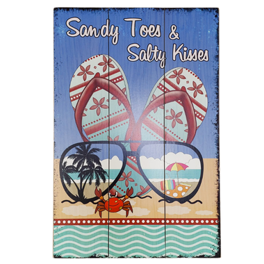 Wall Art - Sandy Toes & Salty Kisses (MDF)