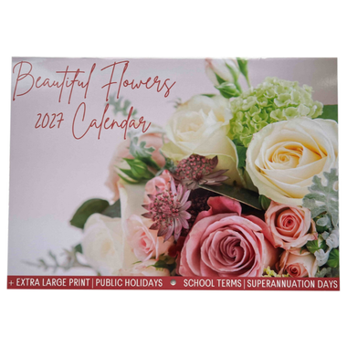 Wall Calendar A4 - Beautiful Flowers