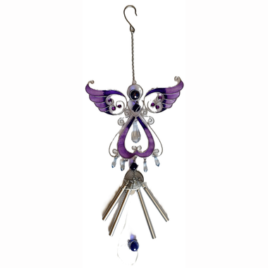 Windchime Suncatcher Angel Purple