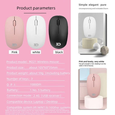 Wireless Slim 2.4g Ergonomic Mouse