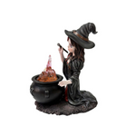 Witch with Brewing Cauldron