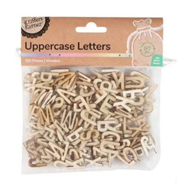 Wooden Alphabet 200pk