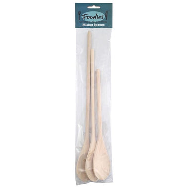 Foodies Wooden Stirring Spoons 3pc