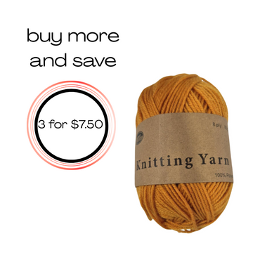 Yarn 80gms 100% Polyester - Orange