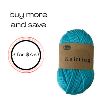 Yarn 80gms 100% Polyester - Teal