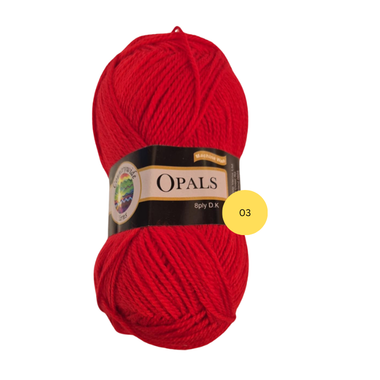 Yarn Opals 03 Berry Red