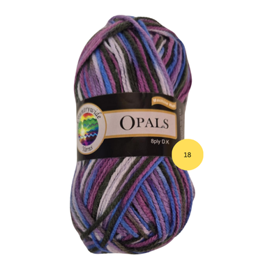 Yarn Opals 18 Multi Blue-Purple