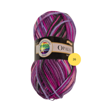 Yarn Opals 26 Multi Purple-Pinks
