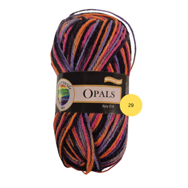 Yarn Opals 29 Multi Ora-Pink-Purple