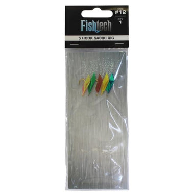 Fishtech 5 Hook Sabiki Rig #12