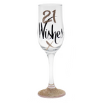 21st Wishes Rose Gold Flute