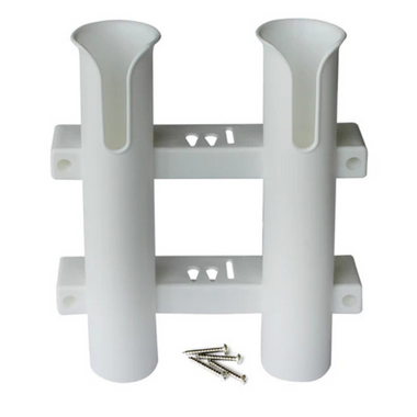 2 Rod Holder Rack White