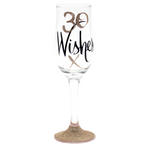 30th Wishes Rose Gold Flute