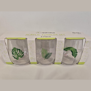 3pc Summer Acrylic Tumbler