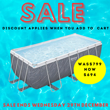 Bestway Steel Pro MAX Rectangular Frame Pool 4.12 x 2.01 x 1.22m