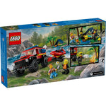 60412 - City - 4x4 Fire Truck With Rescue Boat