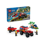 60412 - City - 4x4 Fire Truck With Rescue Boat