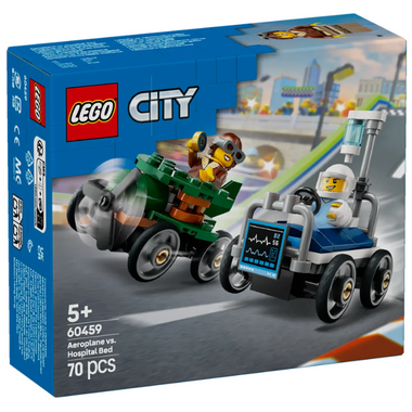 60459 - Airplane vs Hospital Bed Race Car Pack