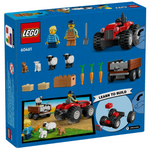 60461 - Red Farm Tractor with Trailer & Sheep