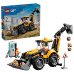 60480 City - Yellow Backhoe Loader