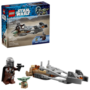 75436 Star Wars - The Mandalorian & Grogus Speeder Bike