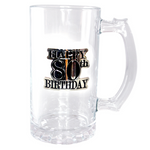 80th Badge Straight Stein