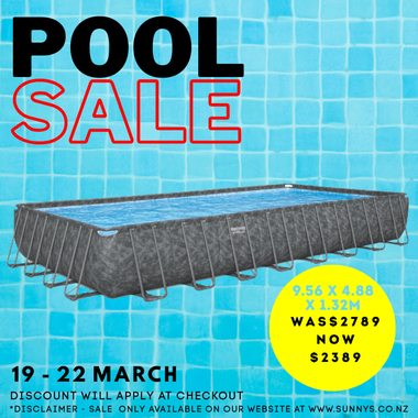 Bestway APX 365 Rectangular Pool Set - 9.56m x 4.88m x 1.32m