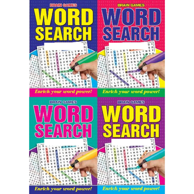A5 Wordsearch Books 160pg Assorted