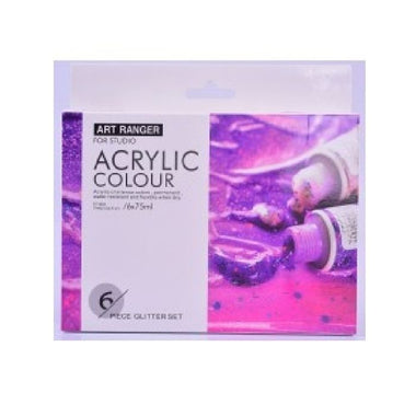 Acrylic Paint Set 6x75ml Glitter