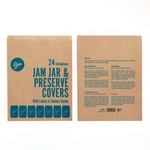 Agee Jam Jar & Preserve Covers - 24pc