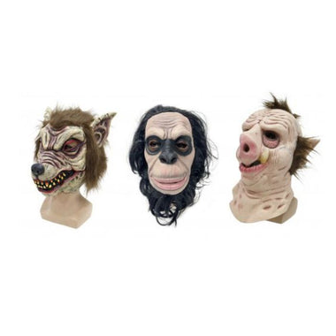 Animal Latex Mask Asst