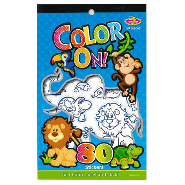 Animals Colour in Sticker Book