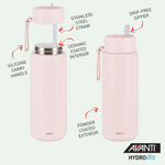 Avanti HydroUltra Bottle 1L Blush Pink