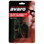 Avaro Plastic Whistle with Lanyard