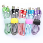 BK Bright Type-C Colorful Fabric Woven Braided 1m