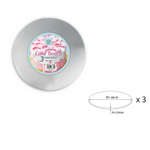 BakeArt Cake Board Silver 2mm 15cms 3pc