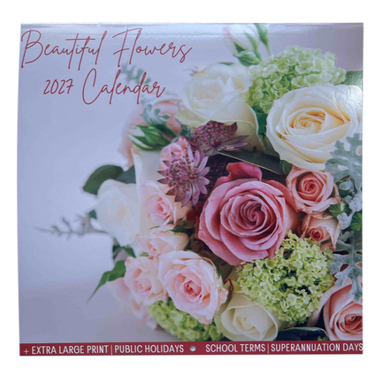 Beautiful Flowers Square Calendar 30.5 x 30.5cm