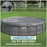Bestway 20in or 6.10m Round Premium Pool Cover