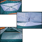 Bestway Alpine Dome 4 Tent with SwiftClick Setup - (70cm+2.10m+70cm) x 2.40m x 1.38m