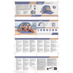 Bestway Beach Dome 4 Tent with SwiftClick Setup - (1.07m+1.27m) x 2.40m x 1.25m