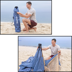 Bestway Beach Dome 4 Tent with SwiftClick Setup - (1.07m+1.27m) x 2.40m x 1.25m